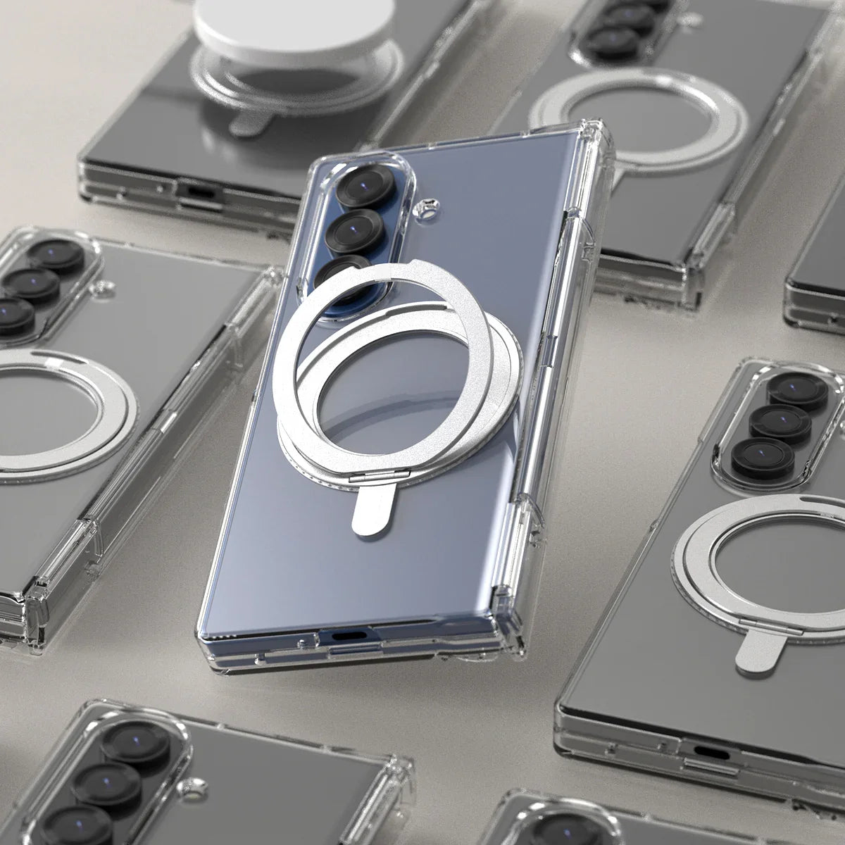 Samsung Z Fold7 Araree Nukin 360 Magsafe Stand Case - Clear Samsung Z Fold7 Araree Nukin 360 Magsafe Stand Case - Clear